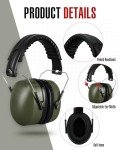 12 Pcs Noise Reduction Ear Muffs - Army Green