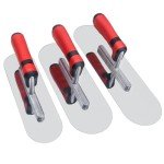 Stainless Steel Concrete Trowel Set - 3 Pieces