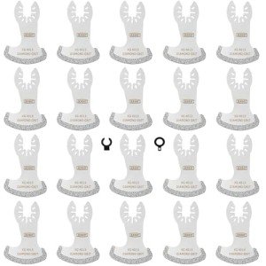 20-Piece Diamond Blades for Grout Removal Tools