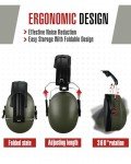 12 Pcs Noise Reduction Ear Muffs - Army Green