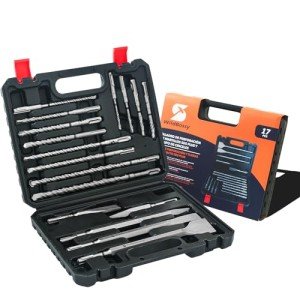 SDS Plus Rotary Hammer Drill Bits Set - 17PCS
