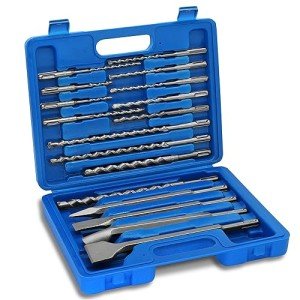 17PCS Rotary Hammer Drill Bits & Chisels Set