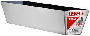16" Stainless Steel Mud Pan with Ergonomic Base
