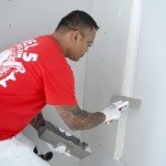 16" Stainless Steel Mud Pan with Ergonomic Base