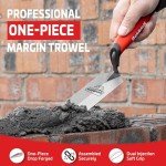 Goldblatt 6" Red Margin Trowel - Heavy Duty Tool