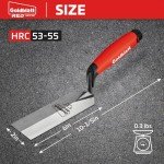 Goldblatt 6" Red Margin Trowel - Heavy Duty Tool