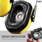 Apollo Electronic Earmuffs for Shooting - Yellow