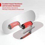 Goldblatt Stainless Steel Pool Trowel Set - 2 Pieces