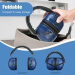 ProCase Adjustable Noise Cancelling Earmuffs - Navy