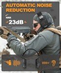 ZOHAN EM054 Electronic Shooting Ear Protection Earmuffs