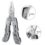 14-In-1 Portable Multitool Pliers with Safety Lock