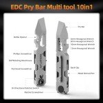 Versatile EDC Pry Bar Multitool with Screwdriver & Wrenches
