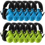Kids Noise Cancelling Headphones - 12 Pack Earmuffs