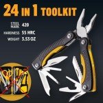 12-in-1 Pocket Multitool with Knife and Pliers