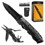 15-in-1 Pocket Knife Multitool for Outdoor Adventures