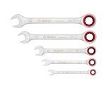 Bosch 5-Piece Ratchet Spanner Set in Canvas Bag