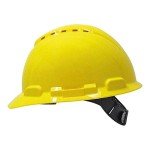3M Ventilated Yellow Hard Hat with Pinlock