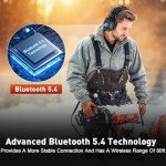 Bluetooth Hearing Protection Headphones with 120H Playtime