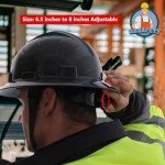 Carbon Fiber Full Brim Hard Hat - Adjustable