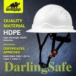 DarlingSafe Full Brim Hard Hat - Carbon Fiber Matte