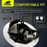 DarlingSafe Full Brim Hard Hat - Carbon Fiber Matte