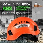 Hard Hats with Reflective Stickers and Ventilation