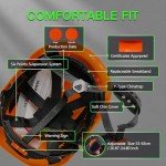 Hard Hats with Reflective Stickers and Ventilation