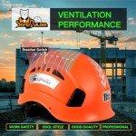Hard Hats with Reflective Stickers and Ventilation