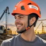 Hard Hats with Reflective Stickers and Ventilation
