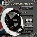 Vented Full Brim Safety Helmet - Carbon Fiber