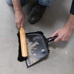 Beaver Tail Brush with Black Horsehair Fibers 13.5