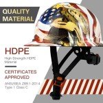 Vented Full Brim Safety Helmet - Carbon Fiber