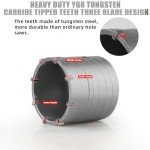 9PCS Concrete Hole Saw Kit with Drill Bits