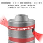 9PCS Concrete Hole Saw Kit with Drill Bits