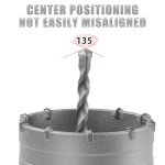 9PCS Concrete Hole Saw Kit with Drill Bits