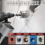 9PCS Concrete Hole Saw Kit with Drill Bits