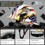 Vented Full Brim Safety Helmet - Carbon Fiber