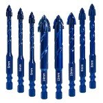 SONCHIE 8-Piece Serrated Boring Drill Bit Set
