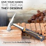Mutt Tools 20oz Brick Hammer with Ergonomic Handle
