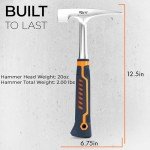 Mutt Tools 20oz Brick Hammer with Ergonomic Handle