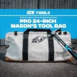 OX Tools 24" Canvas Mason Tool Bag