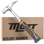 Mutt Tools Geologist Rock Hammer with Ergonomic Handle