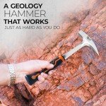 Mutt Tools Geologist Rock Hammer with Ergonomic Handle