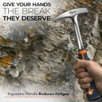 Mutt Tools Geologist Rock Hammer with Ergonomic Handle