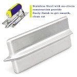 Stainless Steel Concrete Hand Edger and Groover Set
