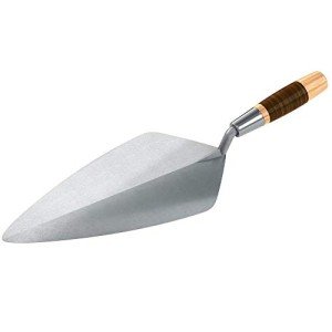 Leather-Handled 13" Forged Brick Trowel