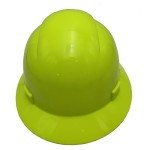 Zeluga HDPE Full Brim Safety Hard Hat, Neon Green