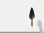 W. Rose 12" Narrow Brick Trowel with Leather Handle