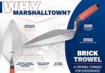 Marshalltown Philadelphia Brick Trowel with Leather Handle