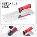 4 Pack Stainless Steel Finishing Trowels with Handles